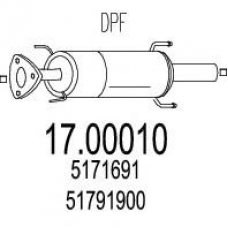 17.00010 MTS Сажевый / частичный фильтр, система выхлопа ог