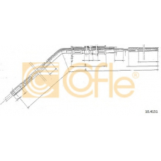 10.4151 COFLE Трос, стояночная тормозная система