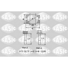 T772002 SASIC ремонтный комплект, рычаг подвески