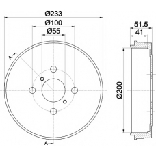 MBD325 MINTEX Тормозной барабан