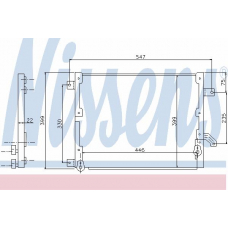 94701 NISSENS Конденсатор, кондиционер