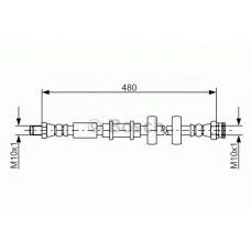 1 987 481 552 BOSCH Тормозной шланг