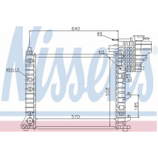 62775 NISSENS Радиатор, охлаждение двигателя