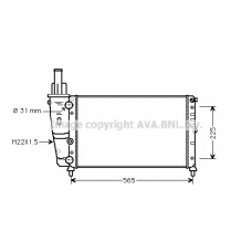 FTA2139 AVA Радиатор, охлаждение двигателя