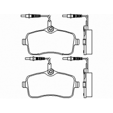 P 61 077 BREMBO Комплект тормозных колодок, дисковый тормоз