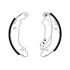 91053700 TEXTAR Комплект тормозных колодок