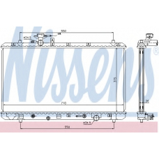 64205 NISSENS Радиатор, охлаждение двигателя