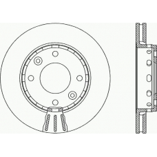 BDA1886.20 OPEN PARTS Тормозной диск