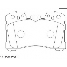 KD2778 ASIMCO Комплект тормозных колодок, дисковый тормоз