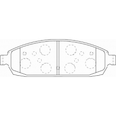 FD7322A NECTO Комплект тормозных колодок, дисковый тормоз