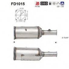 FD1015 AS Сажевый / частичный фильтр, система выхлопа ОГ