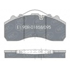 SP 305 SCT Комплект тормозных колодок, дисковый тормоз