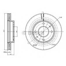 0 986 BB4 305 BOSCH Тормозной диск