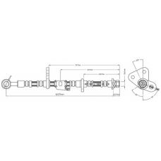 VBJ216 MOTAQUIP Тормозной шланг