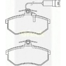 20669 10 701 10 BRECK Комплект тормозных колодок, дисковый тормоз