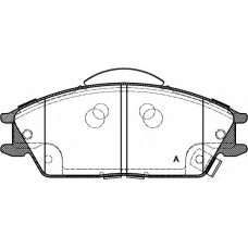 BPA0224.22 OPEN PARTS Комплект тормозных колодок, дисковый тормоз