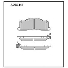 ADB3443 Allied Nippon Тормозные колодки