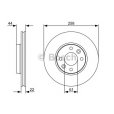 0 986 479 C17 BOSCH Тормозной диск