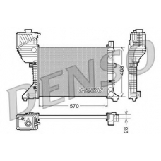 DRM17016 DENSO Радиатор, охлаждение двигателя