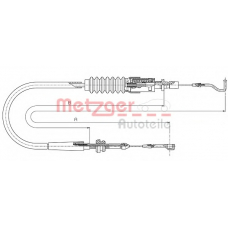 14.4304 METZGER Тросик газа