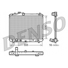 DRM47007 DENSO Радиатор, охлаждение двигателя