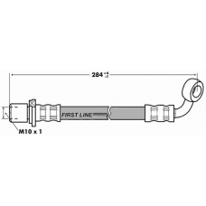FBH7285 FIRST LINE Тормозной шланг