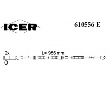 610556 E ICER Сигнализатор, износ тормозных колодок