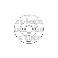 DF2638 TRW Тормозной диск