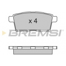 BP3333 BREMSI Комплект тормозных колодок, дисковый тормоз