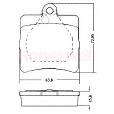571925J-AS JURID Комплект тормозных колодок, дисковый тормоз