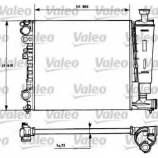 731165 VALEO Радиатор, охлаждение двигателя