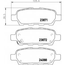 MDB82261 MINTEX Комплект тормозных колодок, дисковый тормоз