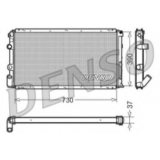 DRM23091 DENSO Радиатор, охлаждение двигателя