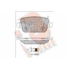 RB1801 R BRAKE Комплект тормозных колодок, дисковый тормоз