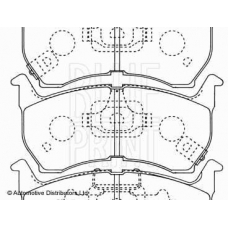 ADM54215 BLUE PRINT Комплект тормозных колодок, дисковый тормоз