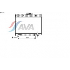 MS2026 AVA Радиатор, охлаждение двигателя