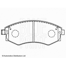 ADG04205 BLUE PRINT Комплект тормозных колодок, дисковый тормоз