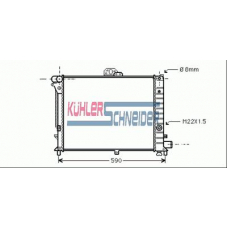 2002301 KUHLER SCHNEIDER Радиатор, охлаждение двигател