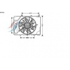MS7501 AVA Вентилятор, охлаждение двигателя