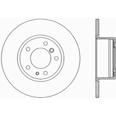 BDA1085.10 OPEN PARTS Тормозной диск