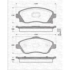 363702161220 MAGNETI MARELLI Комплект тормозных колодок, дисковый тормоз