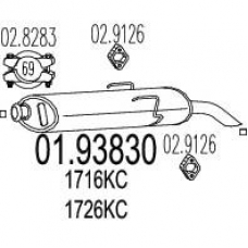 01.93830 MTS Глушитель выхлопных газов конечный