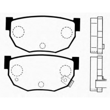 J PP-122AF JAPANPARTS Комплект тормозных колодок, дисковый тормоз