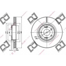 BD1322 DJ PARTS Тормозной диск