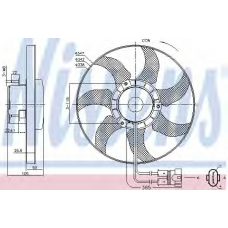 85749 NISSENS Вентилятор, охлаждение двигателя