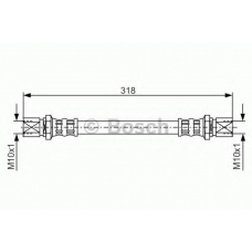 1 987 476 487 BOSCH Тормозной шланг