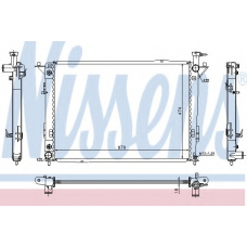 67521 NISSENS Радиатор, охлаждение двигателя