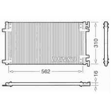 DCN09040 DENSO Конденсатор, кондиционер