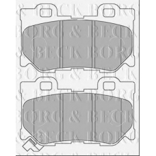 BBP2434 BORG & BECK Комплект тормозных колодок, дисковый тормоз