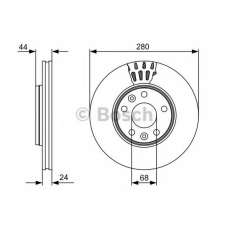 0 986 479 553 BOSCH Тормозной диск